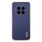 For Honor Magic7 AZNS Electroplated Edge Carbon Fiber Texture Phone Case(Blue) - 2