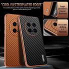 For Honor Magic7 Pro AZNS Electroplated Edge Carbon Fiber Texture Phone Case(Black) - 3