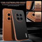 For Honor Magic7 Pro AZNS Electroplated Edge Carbon Fiber Texture Phone Case(Blue) - 3