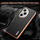 For Honor 400 Pro Global 160.8mm AZNS Electroplated Edge Carbon Fiber Texture Phone Case(Black) - 3