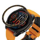 For Garmin Fenix 8 AMOLED 43mm Smart Watch Metal Bezel Ring Frame(Black Orange) - 1