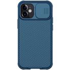 For iPhone 12 mini NILLKIN Black Mirror Pro Series Camshield Full Coverage Dust-proof Scratch Resistant Phone Case(Blue) - 1