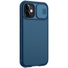 For iPhone 12 mini NILLKIN Black Mirror Pro Series Camshield Full Coverage Dust-proof Scratch Resistant Phone Case(Blue) - 2