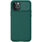 For iPhone 12 / 12 Pro NILLKIN Black Mirror Pro Series Camshield Full Coverage Dust-proof Scratch Resistant Phone Case(Dark Green) - 1