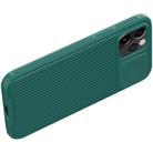 For iPhone 12 / 12 Pro NILLKIN Black Mirror Pro Series Camshield Full Coverage Dust-proof Scratch Resistant Phone Case(Dark Green) - 1