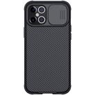 For iPhone 12 Pro Max NILLKIN Black Mirror Pro Series Camshield Full Coverage Dust-proof Scratch Resistant Phone Case(Black) - 1