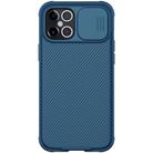 For iPhone 12 Pro Max NILLKIN Black Mirror Pro Series Camshield Full Coverage Dust-proof Scratch Resistant Phone Case(Blue) - 1