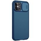 For iPhone 12 Pro Max NILLKIN Black Mirror Pro Series Camshield Full Coverage Dust-proof Scratch Resistant Phone Case(Blue) - 4