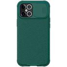 For iPhone 12 Pro Max NILLKIN Black Mirror Pro Series Camshield Full Coverage Dust-proof Scratch Resistant Phone Case(Dark Green) - 1