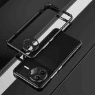 For Redmi K80 Pro Aurora Series Lens Protector + Metal Frame Phone Case(Black Silver) - 2