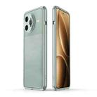 For Redmi K80 Pro Aurora Series Lens Protector + Metal Frame Phone Case(Green Silver) - 1