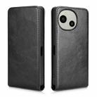For Sharp Aquos R9 Magnetic Vertical Flip Leather Phone Case(Black) - 2
