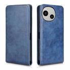 For Sharp Aquos R9 Magnetic Vertical Flip Leather Phone Case(Blue) - 2