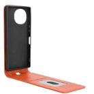 For Sharp Aquos R9 Magnetic Vertical Flip Leather Phone Case(Brown) - 3