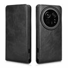 For Sharp Aquos R9 Pro Magnetic Vertical Flip Leather Phone Case(Black) - 2