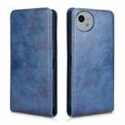 For Sharp Aquos Wish4 Magnetic Vertical Flip Leather Phone Case(Blue) - 2