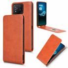 For ASUS ROG Phone 8 / 8 Pro Magnetic Vertical Flip Leather Phone Case(Brown) - 1