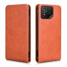 For ASUS ROG Phone 8 / 8 Pro Magnetic Vertical Flip Leather Phone Case(Brown) - 2