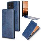 For ASUS Zenfone 11 Ultra Magnetic Vertical Flip Leather Phone Case(Blue) - 1