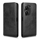 For ASUS Zenfone 10 Magnetic Vertical Flip Leather Phone Case(Black) - 2