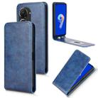 For ASUS Zenfone 10 Magnetic Vertical Flip Leather Phone Case(Blue) - 1