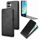 For Samsung Galaxy A16 Magnetic Vertical Flip Leather Phone Case(Black) - 1