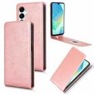 For Samsung Galaxy A16 Magnetic Vertical Flip Leather Phone Case(Rose Gold) - 1
