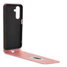 For Samsung Galaxy A16 Magnetic Vertical Flip Leather Phone Case(Rose Gold) - 3