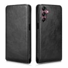 For Samsung Galaxy A15 5G / 4G Magnetic Vertical Flip Leather Phone Case(Black) - 2