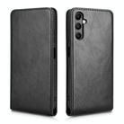 For Samsung Galaxy A05s / M14 4G Magnetic Vertical Flip Leather Phone Case(Black) - 2