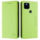 For Google Pixel 5a RC01 Dual-Folded Magnetic Suction RFID Leather Phone Case(Grass Green) - 2