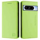 For Google Pixel 8 Pro RC01 Dual-Folded Magnetic Suction RFID Leather Phone Case(Grass Green) - 2