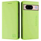 For Google Pixel 8a RC01 Dual-Folded Magnetic Suction RFID Leather Phone Case(Grass Green) - 2