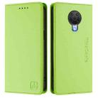 For Nokia 6.3 / G20 / G10 RC01 Dual-Folded Magnetic Suction RFID Leather Phone Case(Grass Green) - 2