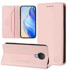 For Nokia 6.3 / G20 / G10 RC01 Dual-Folded Magnetic Suction RFID Leather Phone Case(Pink) - 1