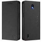 For Nokia C01 Plus / C1 2nd Edition RC01 Dual-Folded Magnetic Suction RFID Leather Phone Case(Black) - 2