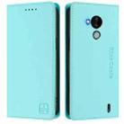 For Nokia C30 RC01 Dual-Folded Magnetic Suction RFID Leather Phone Case(Mint Green) - 2