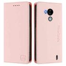 For Nokia C30 RC01 Dual-Folded Magnetic Suction RFID Leather Phone Case(Pink) - 2