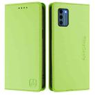 For Nokia C300 RC01 Dual-Folded Magnetic Suction RFID Leather Phone Case(Grass Green) - 2