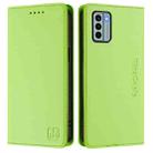 For Nokia G22 RC01 Dual-Folded Magnetic Suction RFID Leather Phone Case(Grass Green) - 2