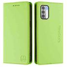 For Nokia G42 / G310 RC01 Dual-Folded Magnetic Suction RFID Leather Phone Case(Grass Green) - 2