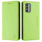 For Nokia G400 RC01 Dual-Folded Magnetic Suction RFID Leather Phone Case(Grass Green) - 2