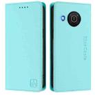 For Nokia X20 / X10 RC01 Dual-Folded Magnetic Suction RFID Leather Phone Case(Mint Green) - 2