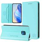 For Nokia XR20 RC01 Dual-Folded Magnetic Suction RFID Leather Phone Case(Mint Green) - 1