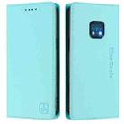 For Nokia XR20 RC01 Dual-Folded Magnetic Suction RFID Leather Phone Case(Mint Green) - 2