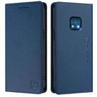 For Nokia XR20 RC01 Dual-Folded Magnetic Suction RFID Leather Phone Case(Dark Blue) - 2