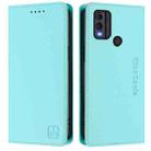 For Nokia C22 RC01 Dual-Folded Magnetic Suction RFID Leather Phone Case(Mint Green) - 2
