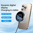 Yesido DS28 15W Smart Digital Display Magnetic Wireless Charger, Length:1.2m(Black) - 2