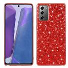 For Samsung Galaxy Note20 Ultra Glitter Powder Shockproof TPU Protective Case(Red) - 1