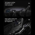 For iPhone 16 Pro Carbon Fiber MagSafe Phone Case with 360 Degree Rotating Holder(Black) - 3